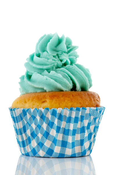 Cupcake en azul y verde —  Fotos de Stock