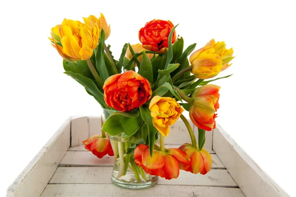 Букет двойных тюльпанов — стоковое фото
