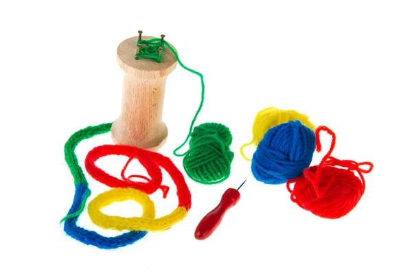 Spool knitting — Stock Photo, Image