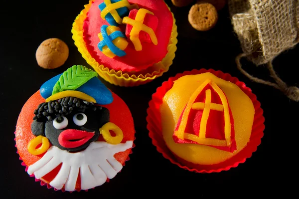 Holland sinterklaas cupcakes — Stock Fotó