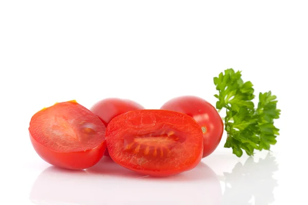 Свежие ромовые помидоры — стоковое фото