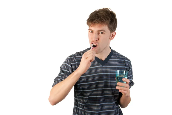 Teeth brushing — Stock Photo, Image