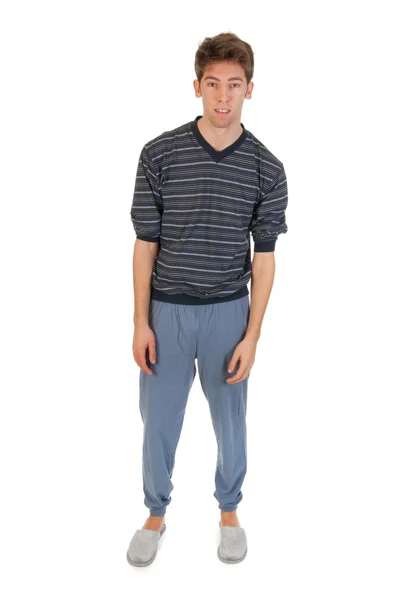 Młody człowiek w piżamie — Zdjęcie stockowe