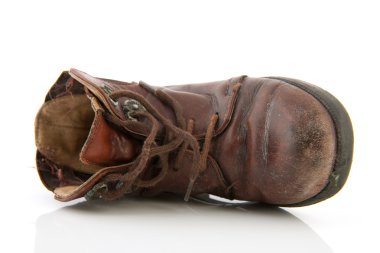 Brown leather shoe