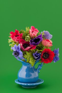 Colorful bouquet Anemones clipart