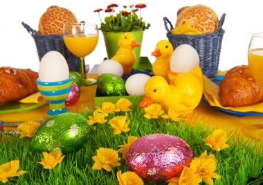 Easter table clipart