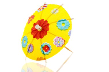 Yellow paper parasol clipart