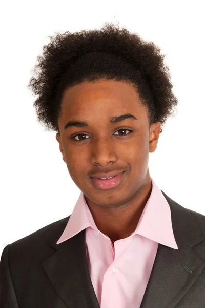 Portret czarny nastolatek — Zdjęcie stockowe