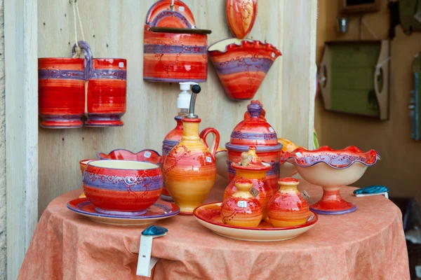 法国手工陶器 — 图库照片