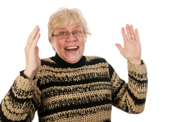Щаслива жінка середнього віку — стокове фото