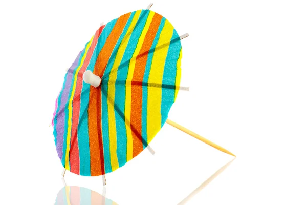 Randigt papper parasoll — Stockfoto
