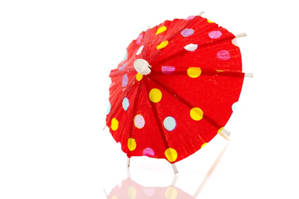 Rött papper parasoll — Stockfoto