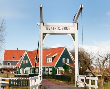 Typical Dutch village clipart