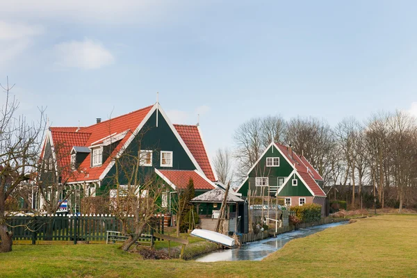 Aldeia típica holandesa — Fotografia de Stock