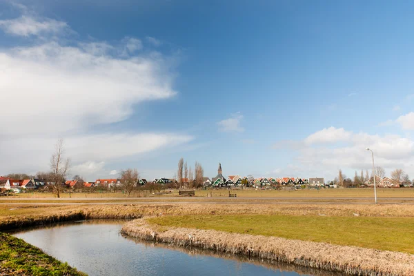 Aldeia típica holandesa — Fotografia de Stock