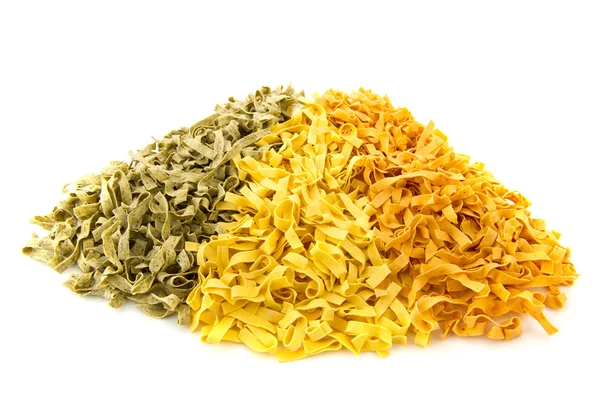 Tre färger pasta — Stockfoto