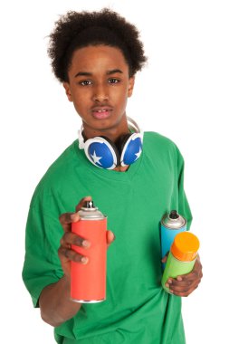 Graffiti boy clipart