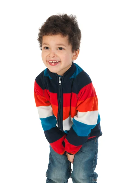 Little boy standing in the studio — Stock Photo, Image