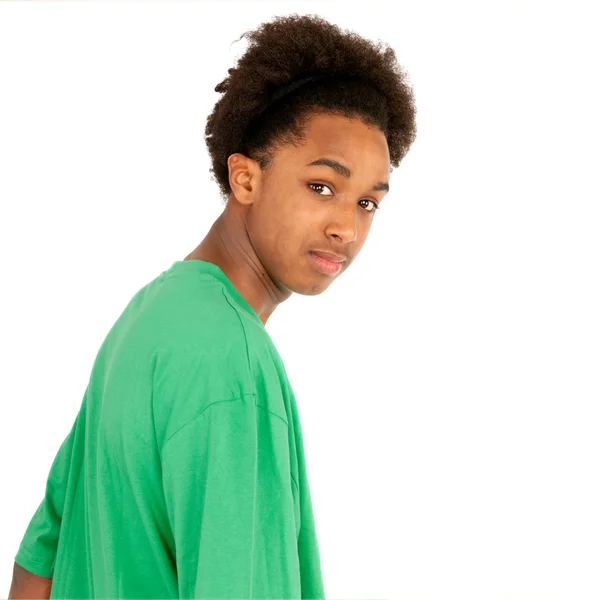 Portret zwarte jongen — Stockfoto