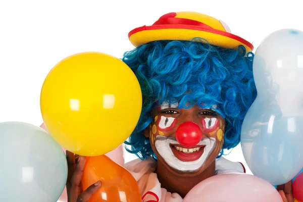 Ritratto buffo clown — Foto Stock