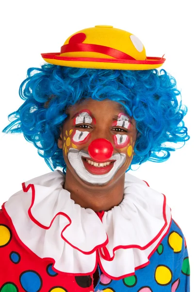 Porträtt rolig clown — Stockfoto