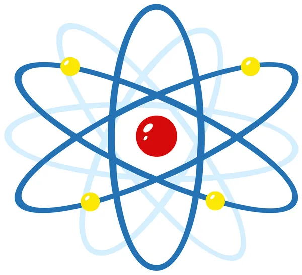 Барвистий атом — стокове фото