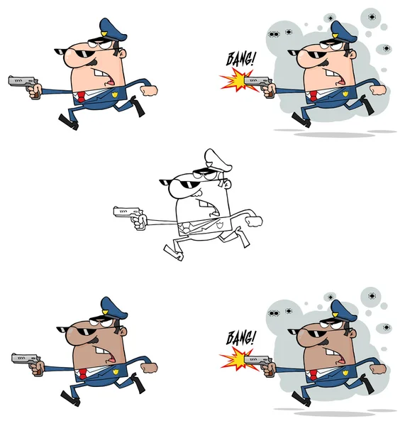 Running man gun Stock Photos, Royalty Free Running man gun Images