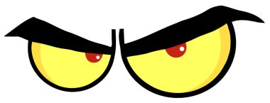 Angry Cartoon Eyes clipart