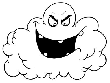 Outlined Evil clipart