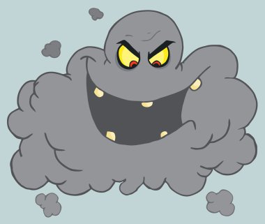 Black Cloud Of Smog clipart