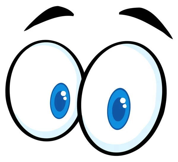 Desenhos animados olhos engraçados — Fotografia de Stock