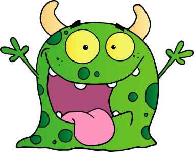 Happy Monster clipart