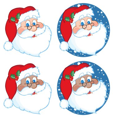 Classic Santa Claus Head clipart