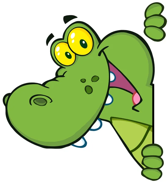 Happy Crocodile — Stock Photo, Image