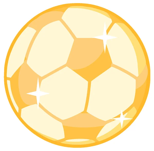 Gold Soccer Ball — Stock Photo, Image