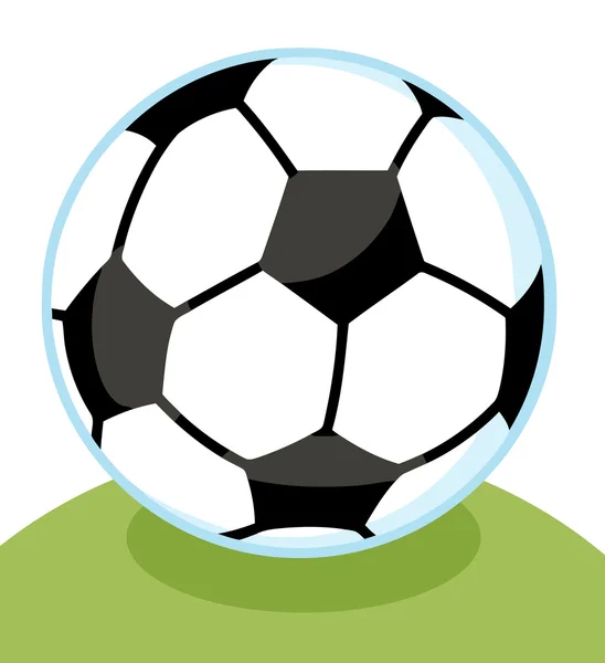 Футбольный мяч в траве — стоковое фото
