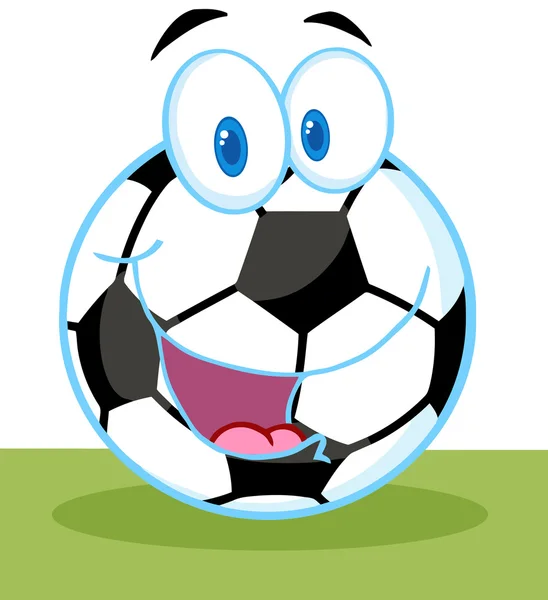 Μπάλα ποδοσφαίρου κινουμένων σχεδίων — Φωτογραφία Αρχείου