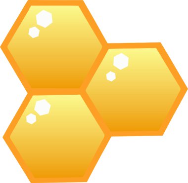 Honey Combs In A Hive clipart