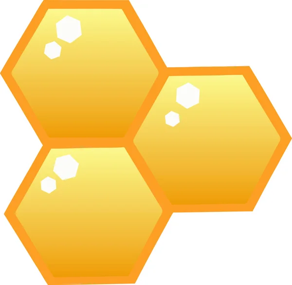 Med plástů v úlu — Stock fotografie