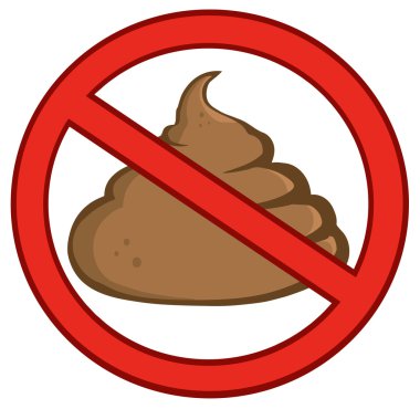 Stop Poop Sign clipart