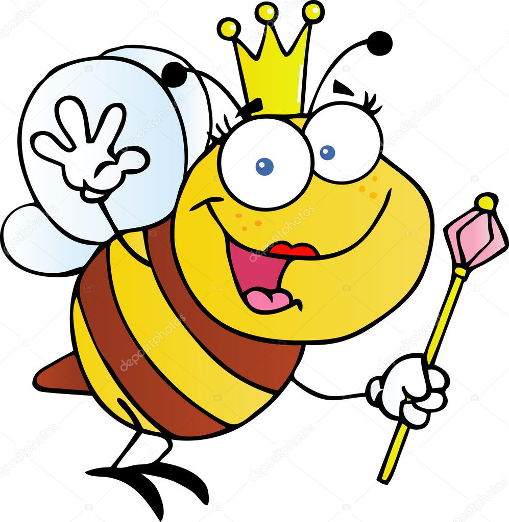 Friendly Queen Bee — Stock Photo © HitToon #9204585