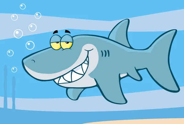 Szczęśliwy rekin — Zdjęcie stockowe