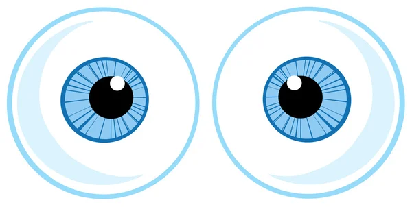두 개의 푸른 눈 공 — 스톡 사진