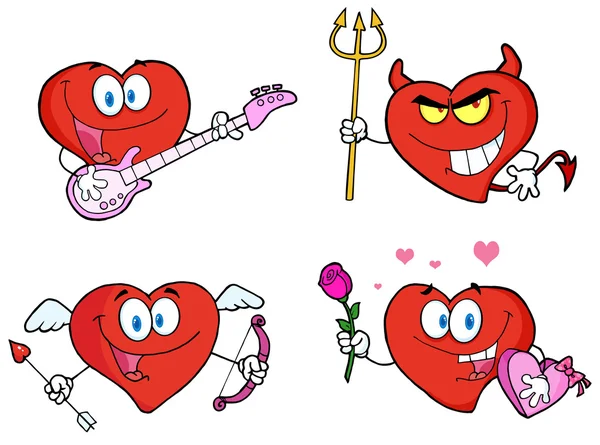 Corazón estilo de dibujos animados —  Fotos de Stock