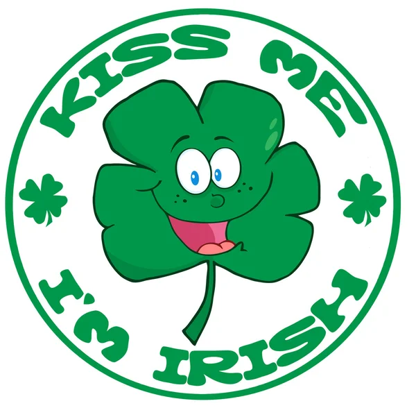 Green Clover Banner — Stock Photo, Image