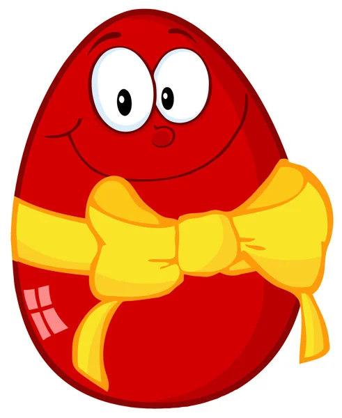 Красное пасхальное яйцо — стоковое фото