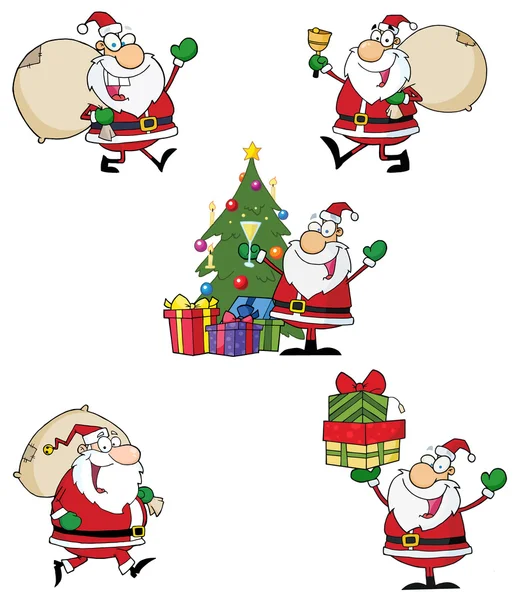 Santa claus styl znaků — Stock fotografie
