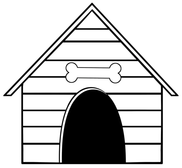 Эскизный домик для собак — стоковое фото