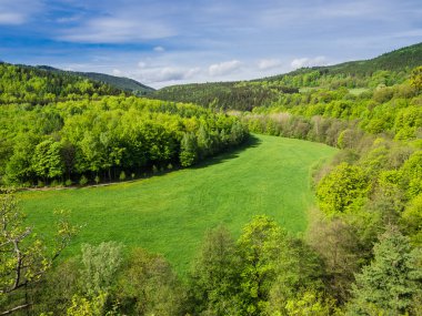 View to the Thuringian Forest clipart