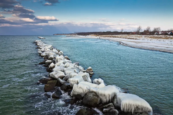 Winter on shore — Stock Photo, Image
